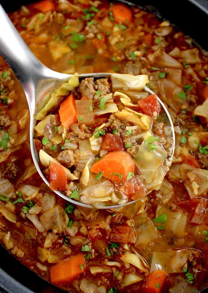 Slow Cooker Cabbage Roll Soup Keto Cooking Christian