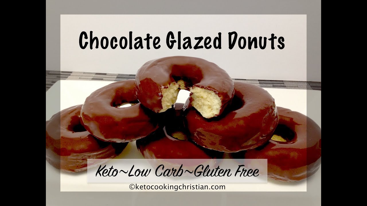 Chocolate Glazed Donuts - Keto, Low Carb & Gluten Free