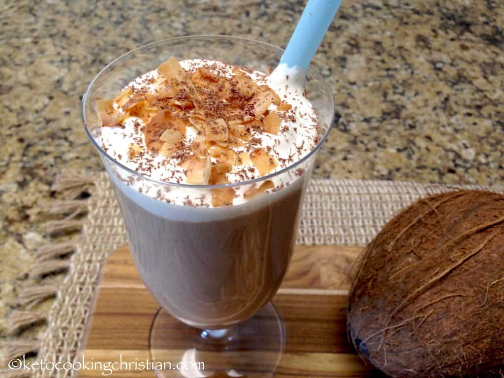 Toasted Coconut Protein Shake - Keto and Low Carb