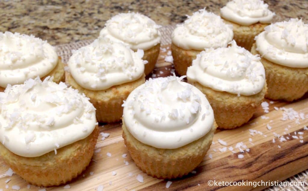 Coconut Cupcakes - Keto, Low Carb & Gluten Free