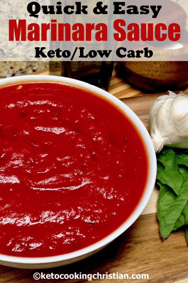 Quick & Easy Marinara Sauce - Keto and Low Carb - Keto Cooking Christian