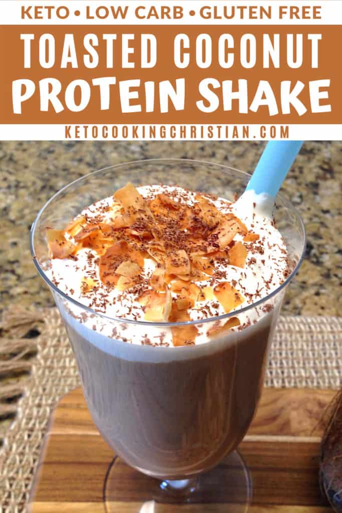 Toasted Coconut Keto Protein Shake Pin