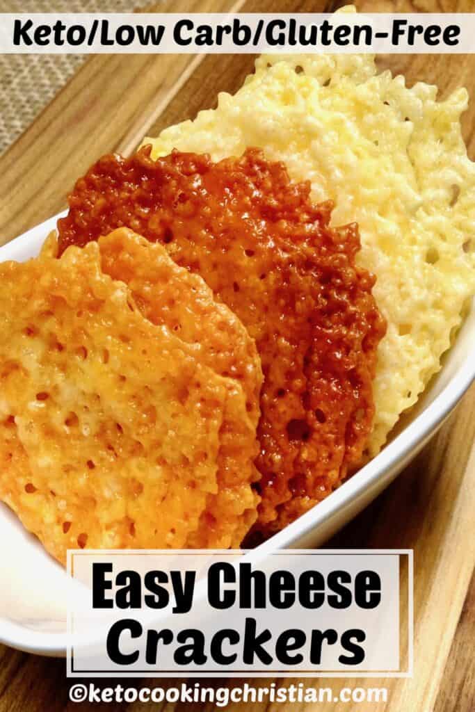 PIN baked cheese crisp crackers