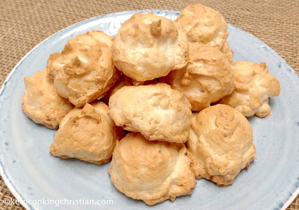  Biscuits à la Meringue à la Noix De Coco - Céto, Sans Sucre à Faible Teneur en Glucides