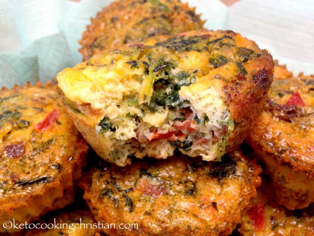 Chorizo and Pepper Egg Muffin Cups- Keto and Low Carb