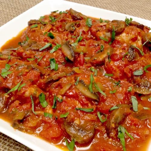 Chicken Cacciatore - Keto and Low Carb