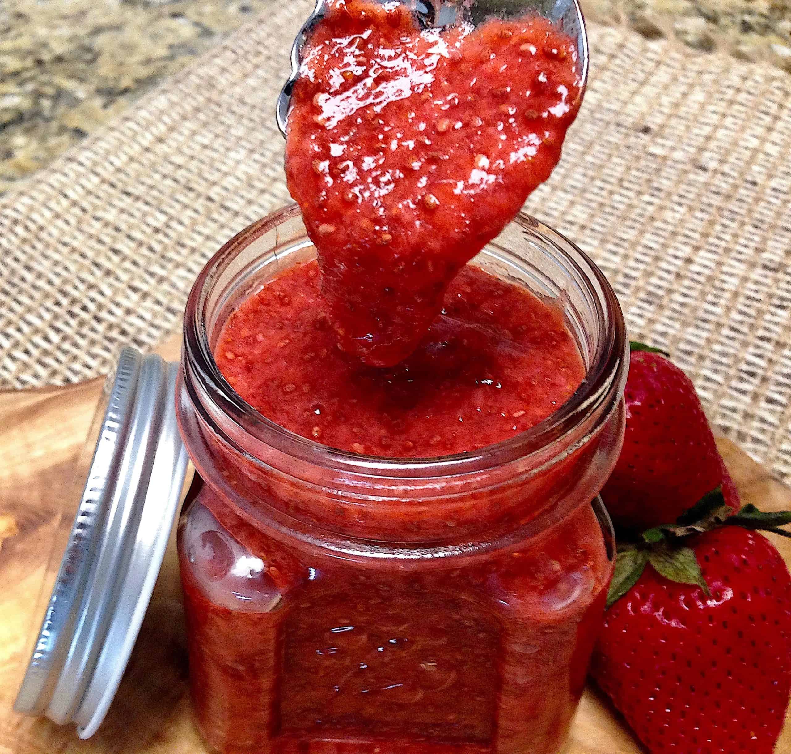 Keto Strawberry Chia Seed Jam Keto Cooking Christian