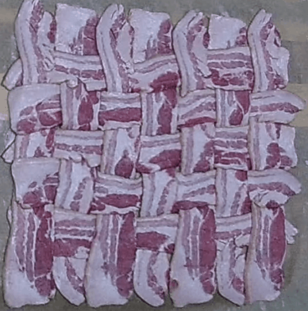 how to make a bacon weave