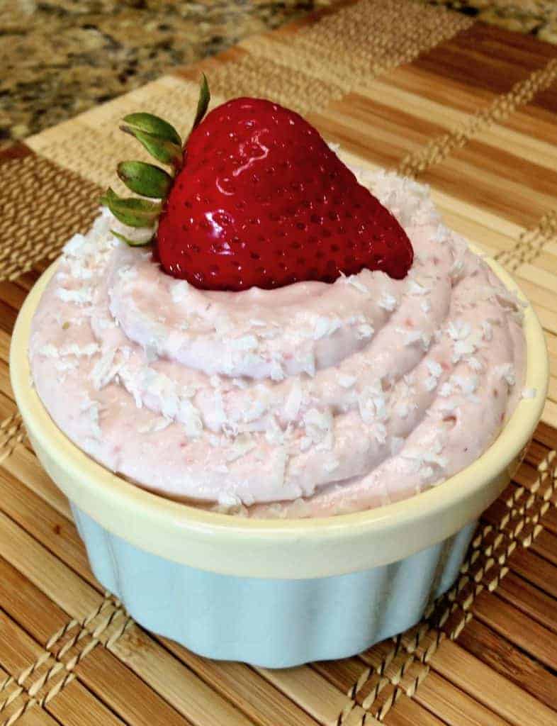 Strawberry Coconut Cream Mousse - Keto and Low Carb