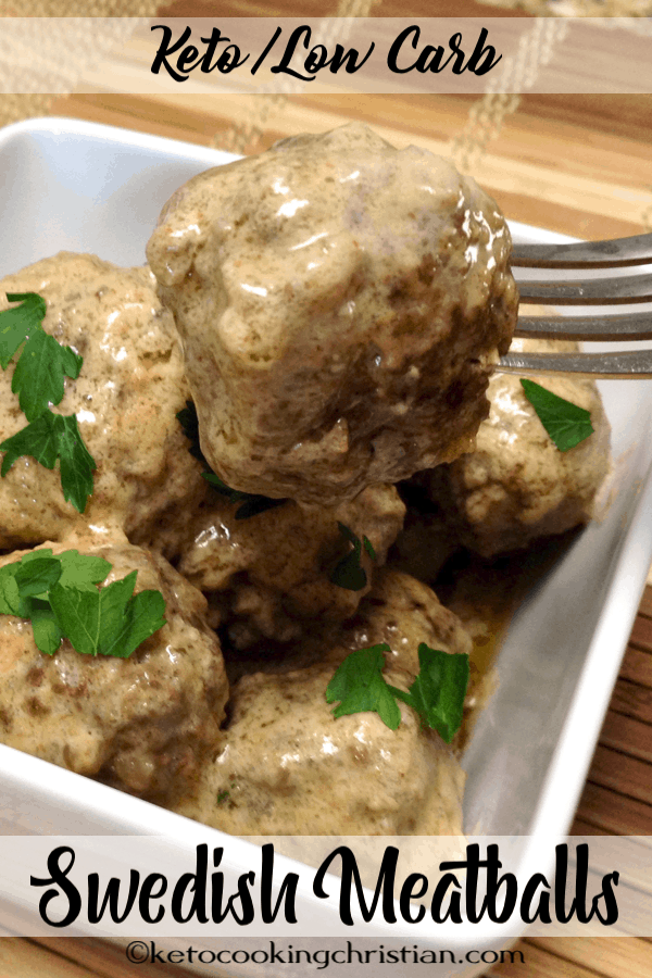 Keto Low-Carb Gluten-Free Swedish Meatballs Recipe