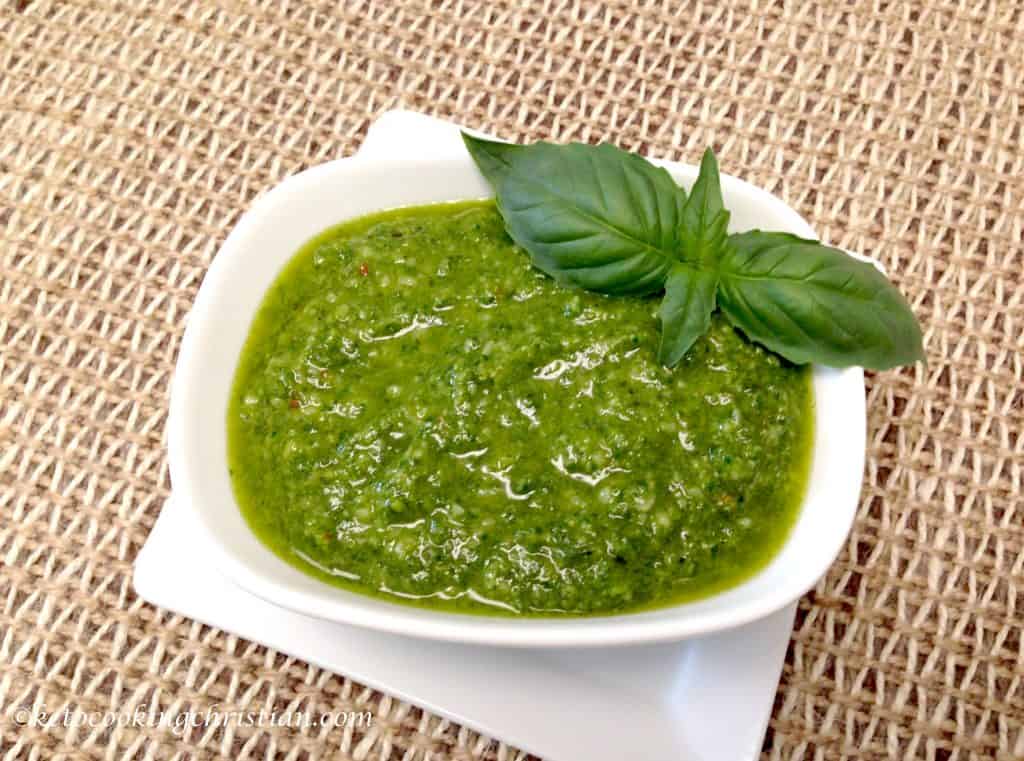 homemade pesto