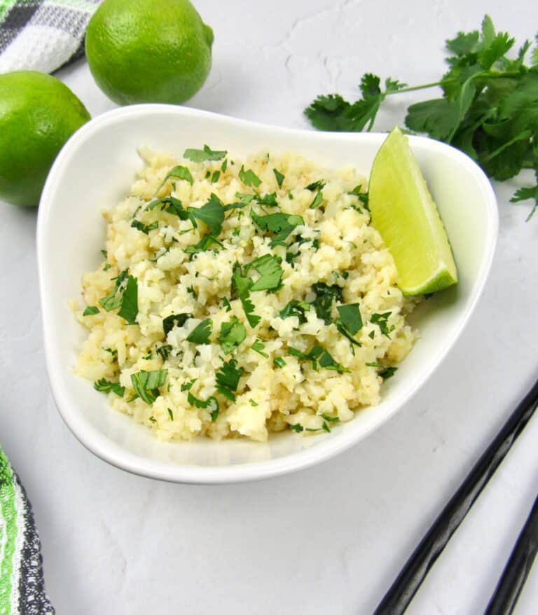 Lime Cilantro Cauliflower Rice Keto Cooking Christian