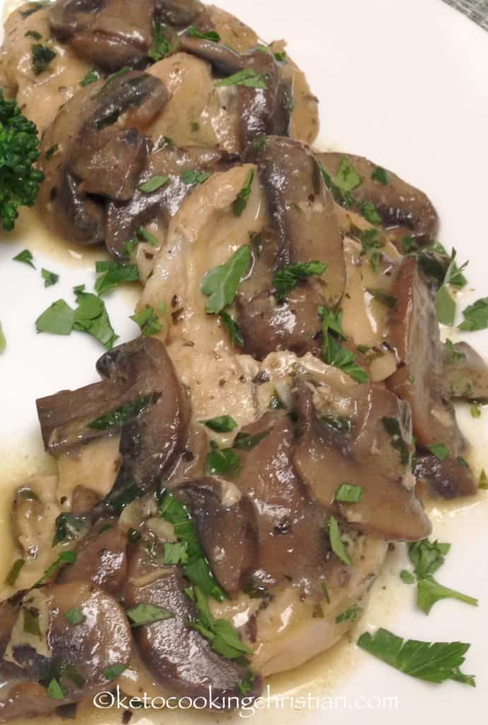 Creamy Chicken Marsala - Keto and Low Carb - Keto Cooking Christian