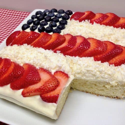 American Flag Cake - Keto, Low Carb & Gluten Free