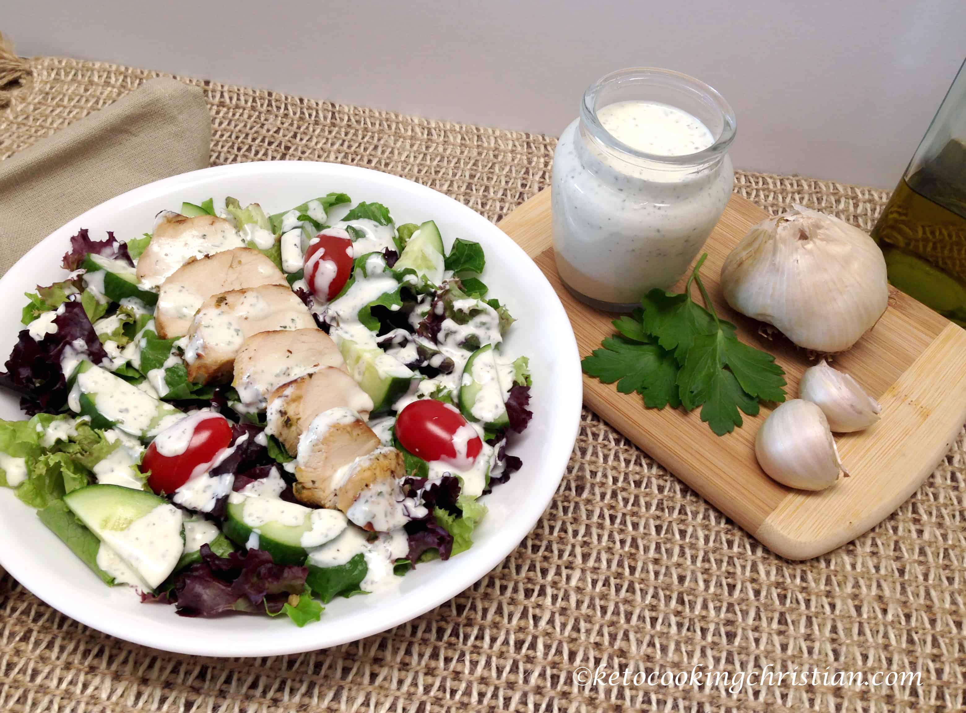 Creamy Garlic Italian Dressing Keto Cooking Christian