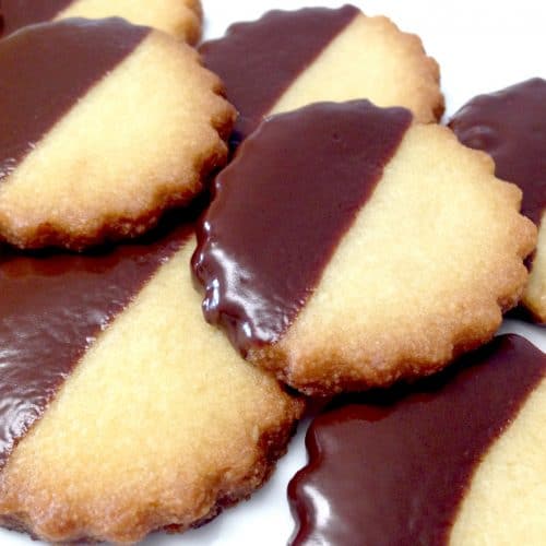 Chocolate Dipped Shortbread Cookies - Keto, Low Carb & Gluten Free