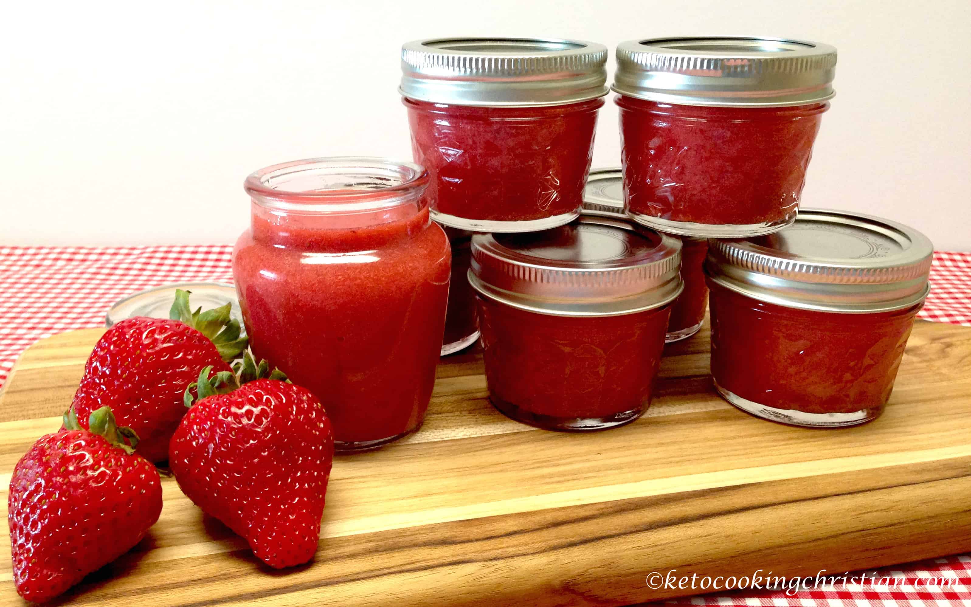 Homemade Keto Strawberry Sauce Keto Cooking Christian