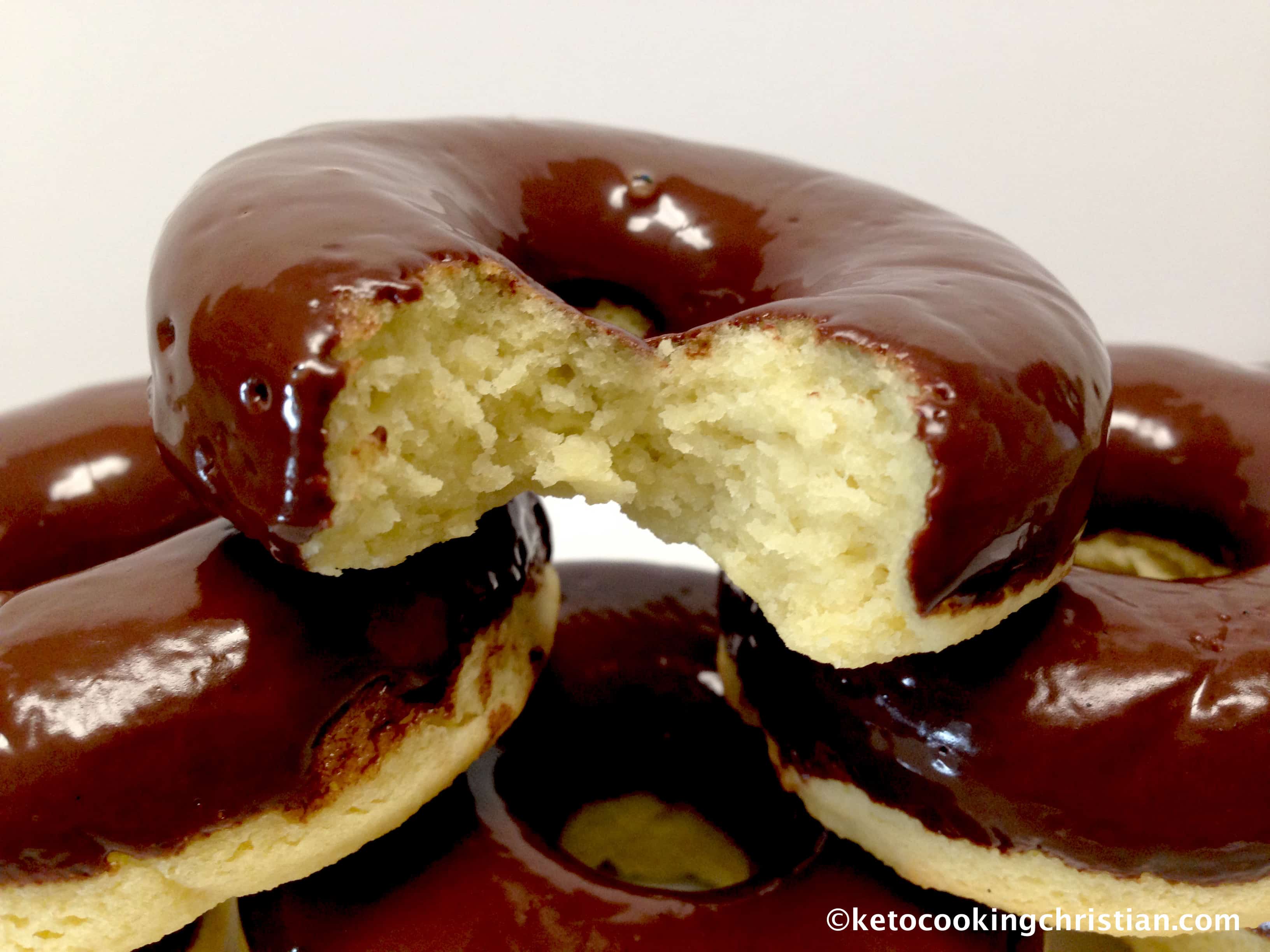 Chocolate Glazed Donuts Keto, Low Carb & Gluten Free Keto Cooking