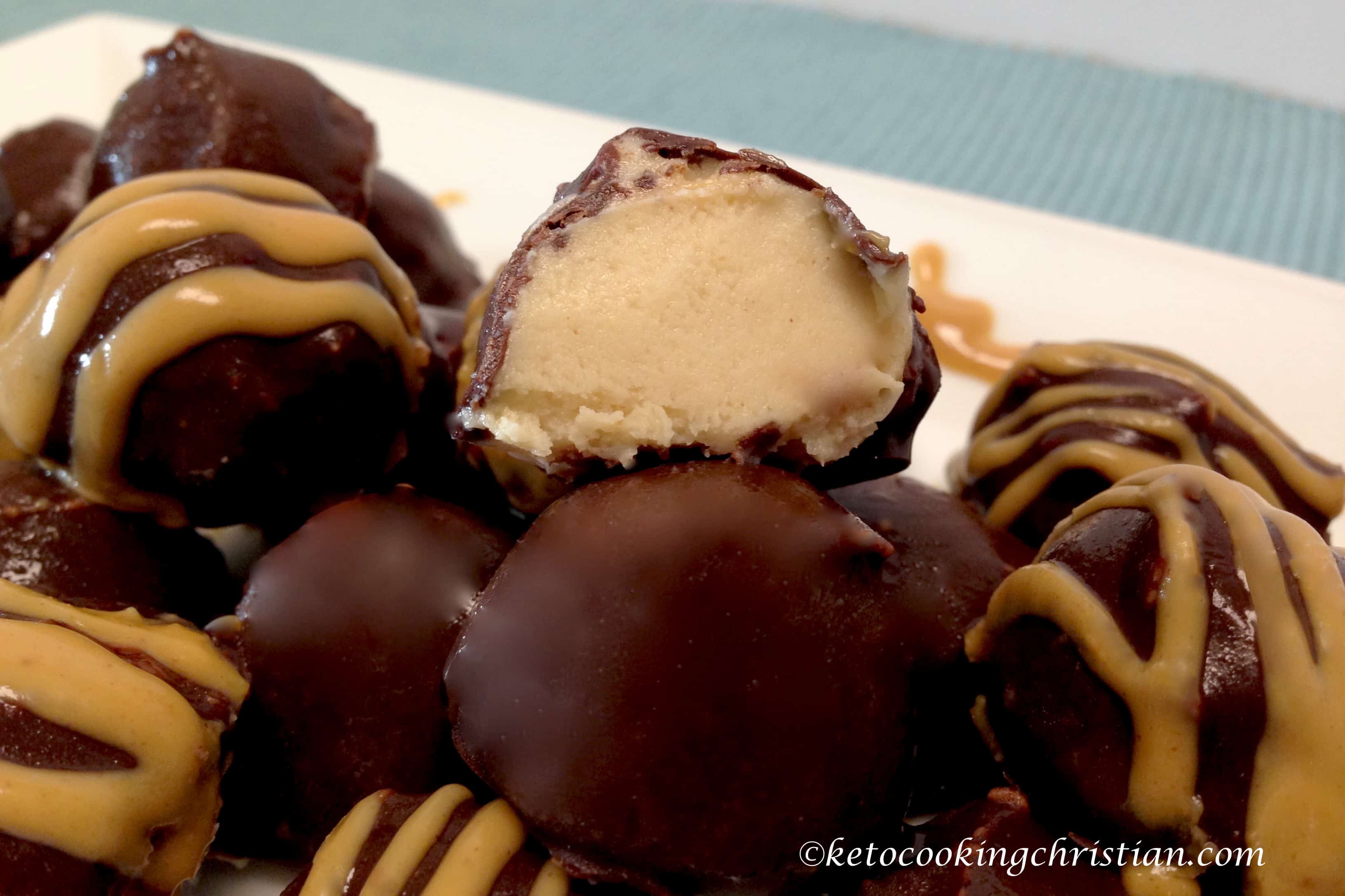 Keto Chocolate Peanut Butter Truffle Fat Bombs Keto Cooking Christian