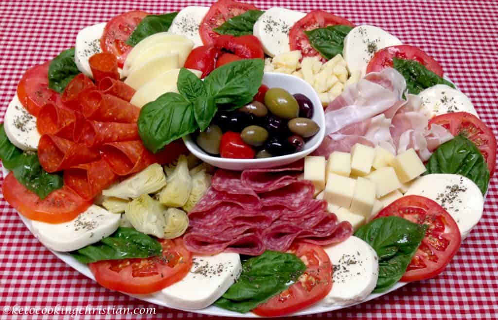 keto antipasto platter