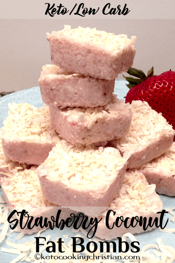 Strawberry Coconut Keto Fat Bombs - Keto Cooking Christian