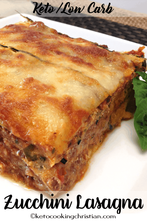 Zucchini Lasagna Keto and Low Carb
