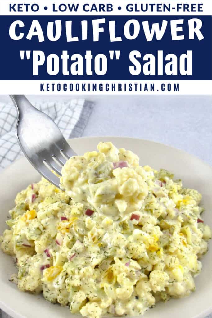 PIN Cauliflower "Potato" Salad - Keto and Low Carb