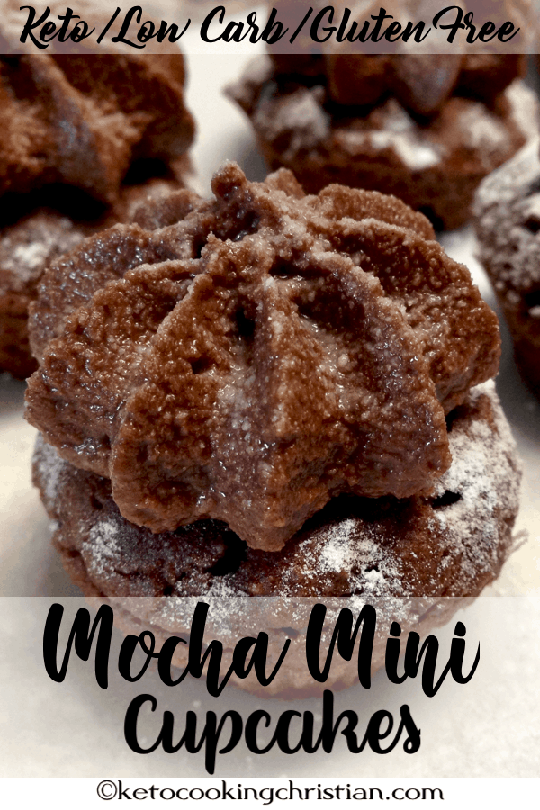 Chocolate Mocha Mini Cupcakes - Keto, Low Carb & Gluten Free