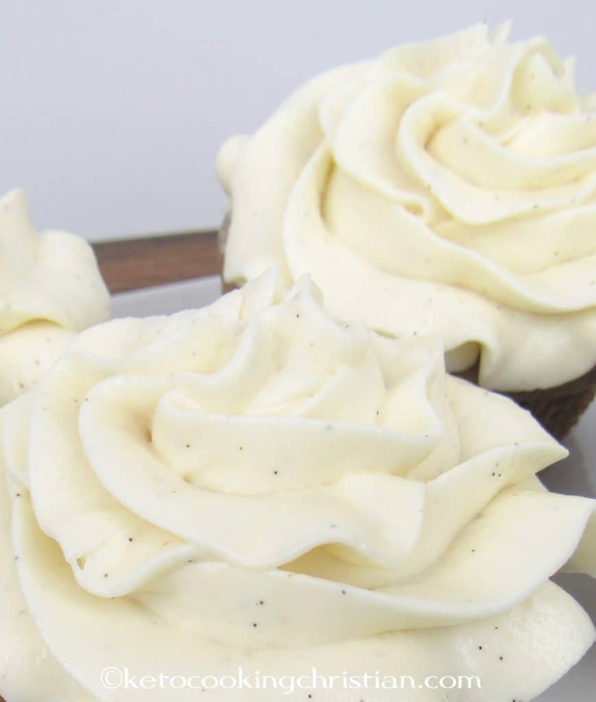 Easy Vanilla Cream Cheese Frosting - Keto and Low Carb