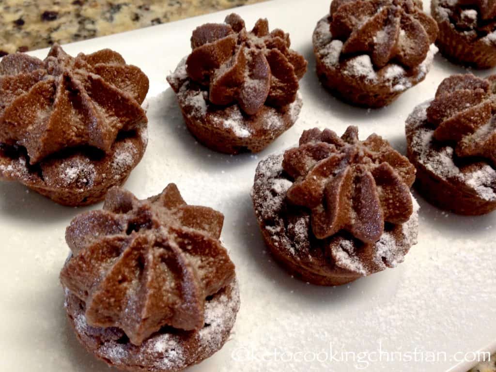 Chocolate Mocha Mini Cupcakes - Keto, Low Carb & Gluten Free