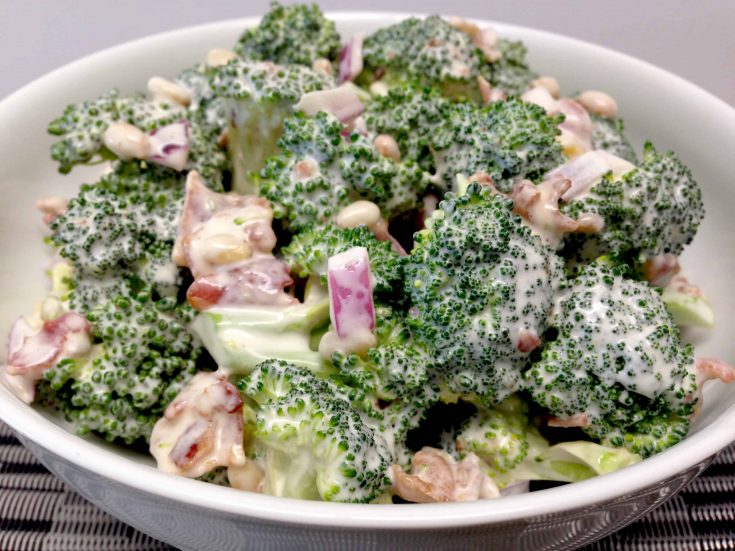 keto broccoli salad, low carb side dish