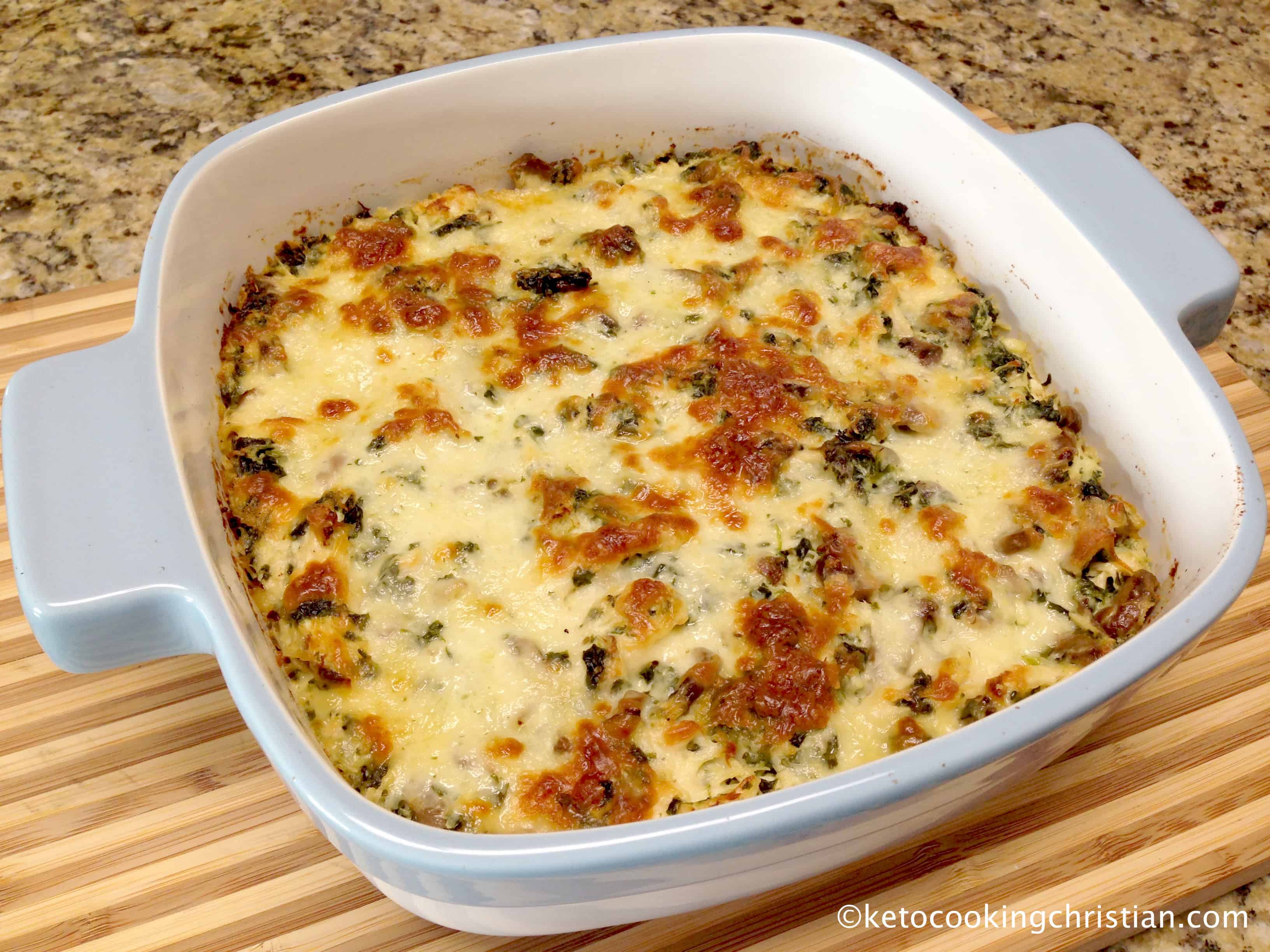 Chicken Florentine Casserole - Keto and Low Carb-image
