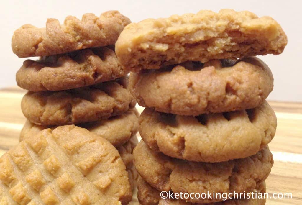 Easy Peanut Butter Cookies - Keto, Low Carb & Gluten Free