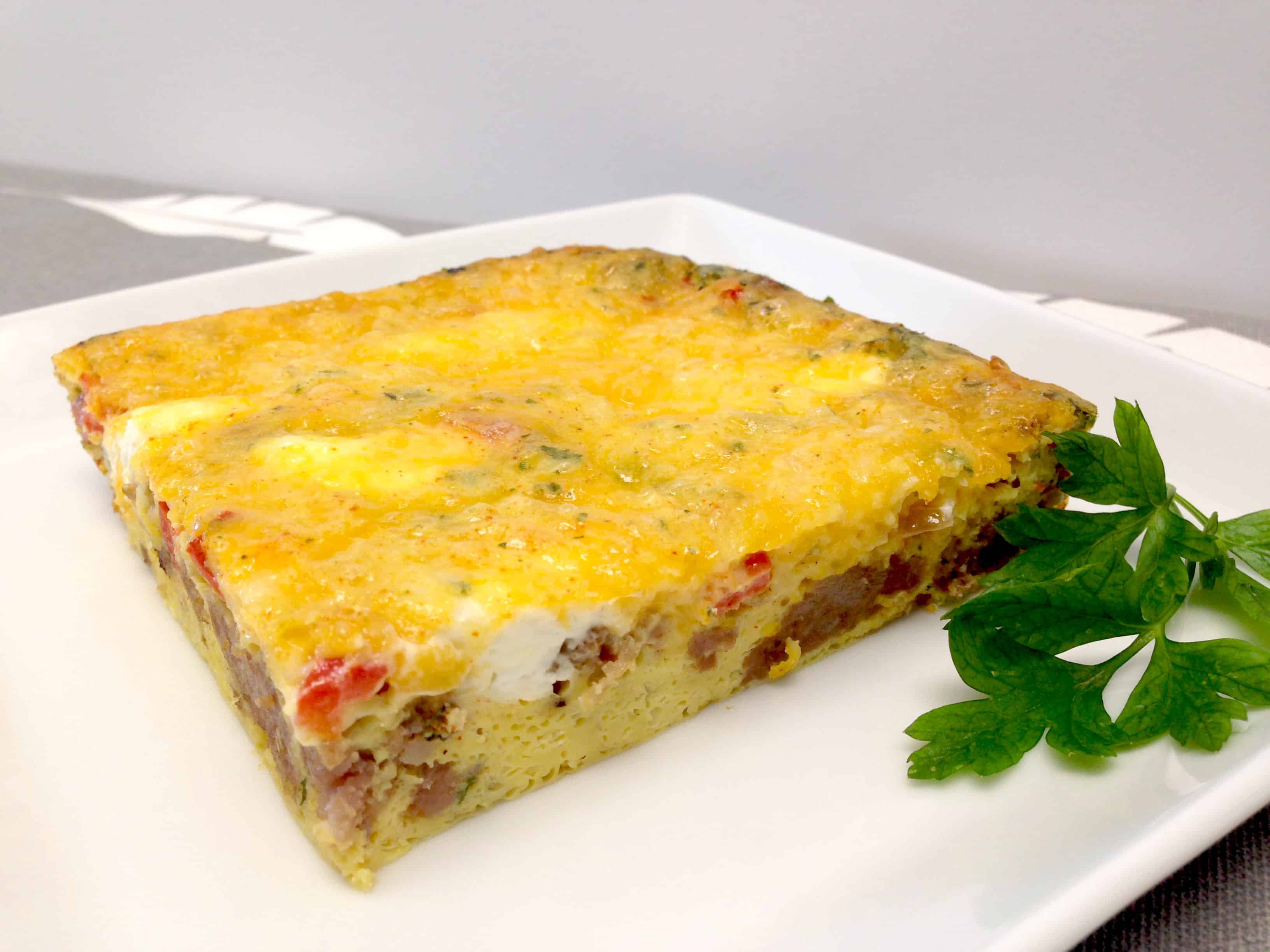Sausage and Pepper Breakfast Casserole - Keto and Low Carb-image