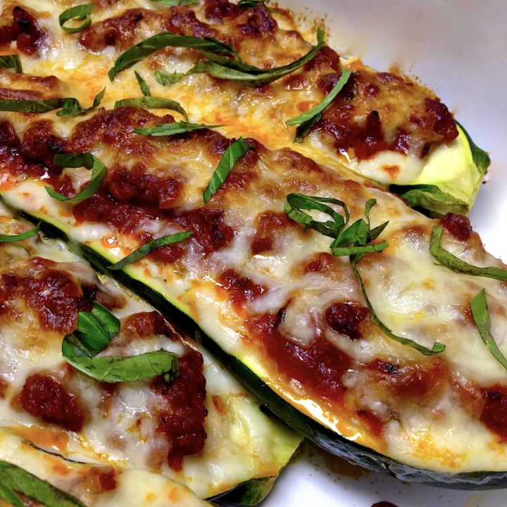 Lasagna Stuffed Zucchini Boats Keto Cooking Christian
