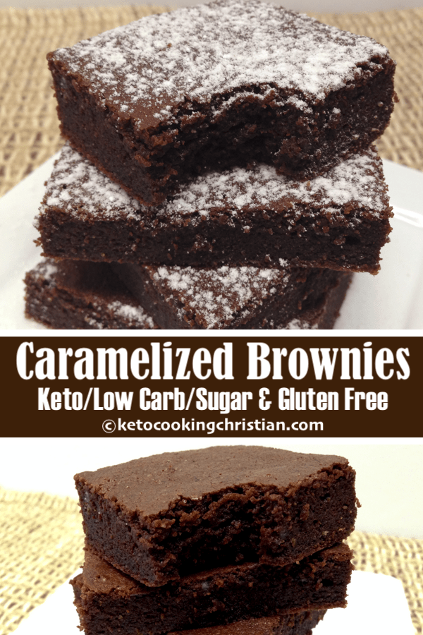 Salted Caramelized Chocolate Brownies - Keto/Low Carb/Gluten & Sugar ...