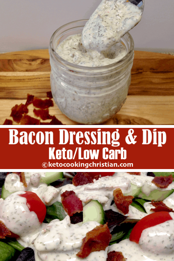 Bacon Ranch Dressing & Dip Keto/Low Carb Keto Cooking Christian
