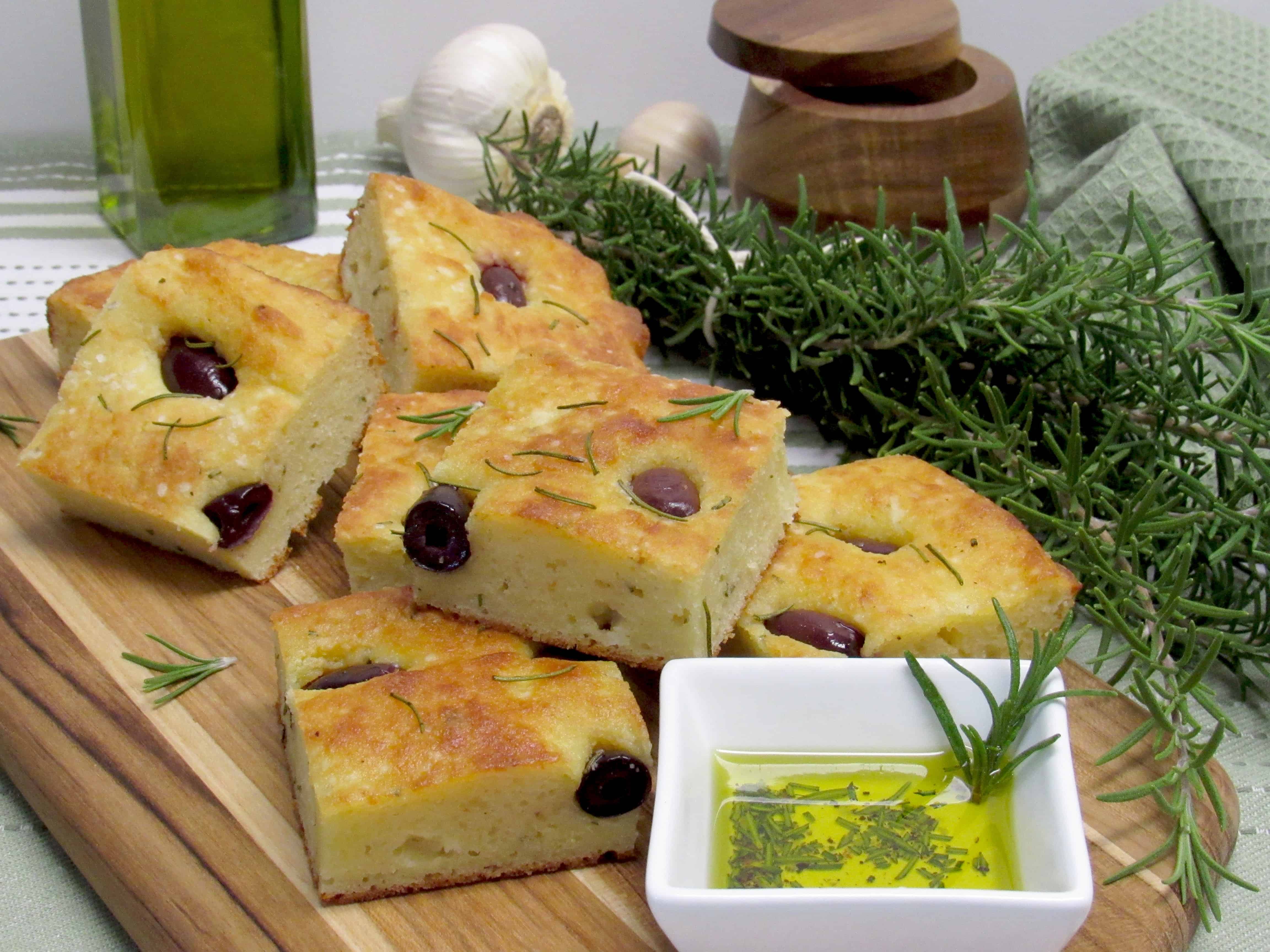 Rosemary and Kalamata Olive Focaccia Keto/Low Carb/Gluten Free Keto Cooking Christian