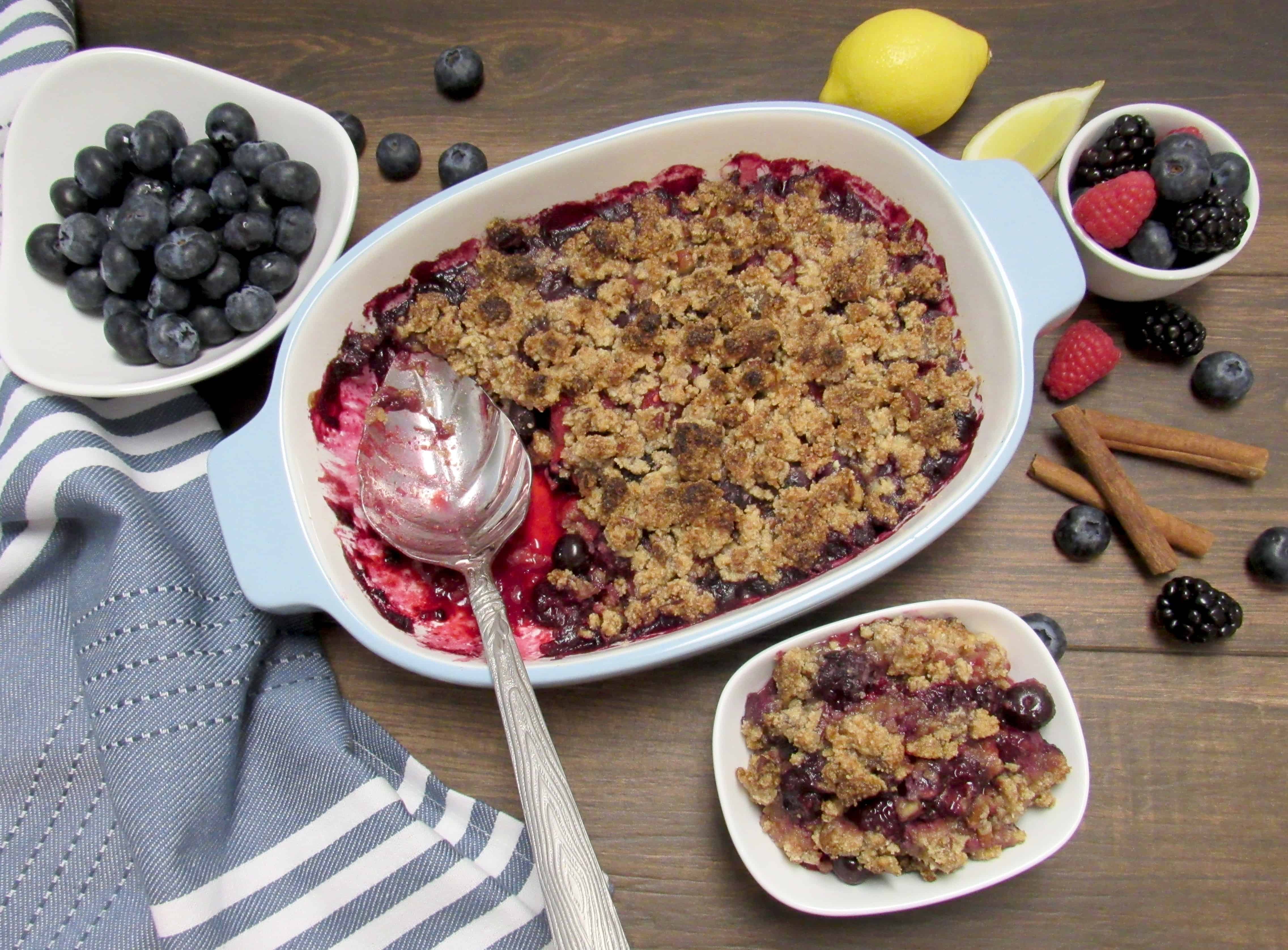 Mixed Berry Crumble Keto Low Carb Gluten Free Keto Cooking Christian