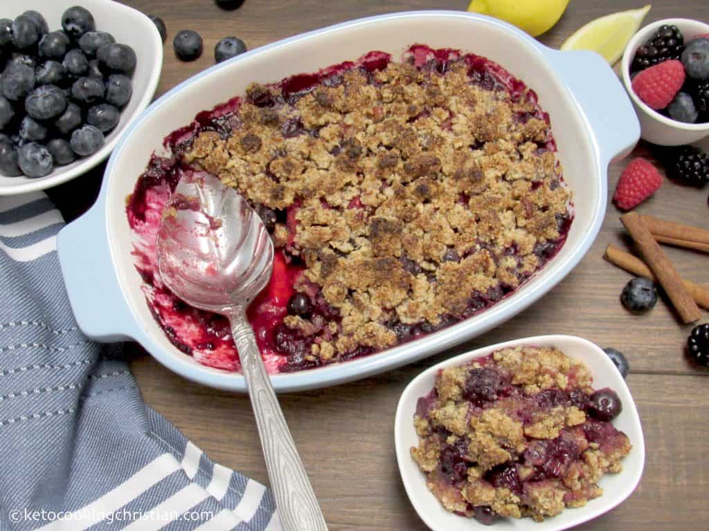 Mixed Berry Crumble - Keto, Low Carb & Gluten Free