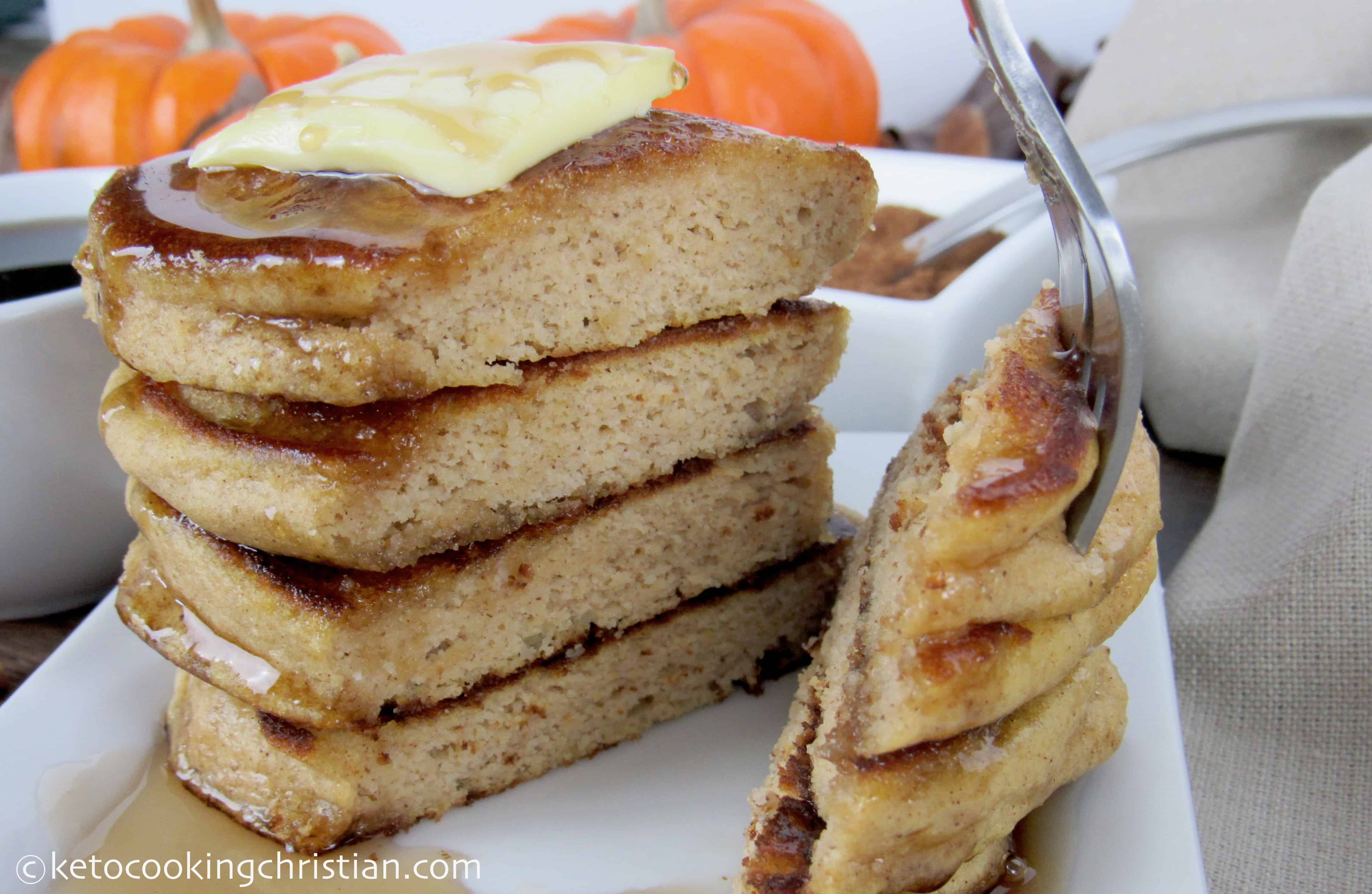 Fluffy Keto Pumpkin Pancakes Keto Cooking Christian