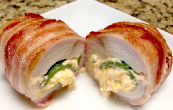 Bacon Wrapped Jalapeño Popper Chicken - Keto Cooking Christian