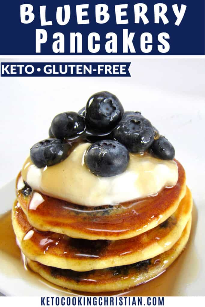 PIN Keto Blueberry Pancakes - Gluten Free