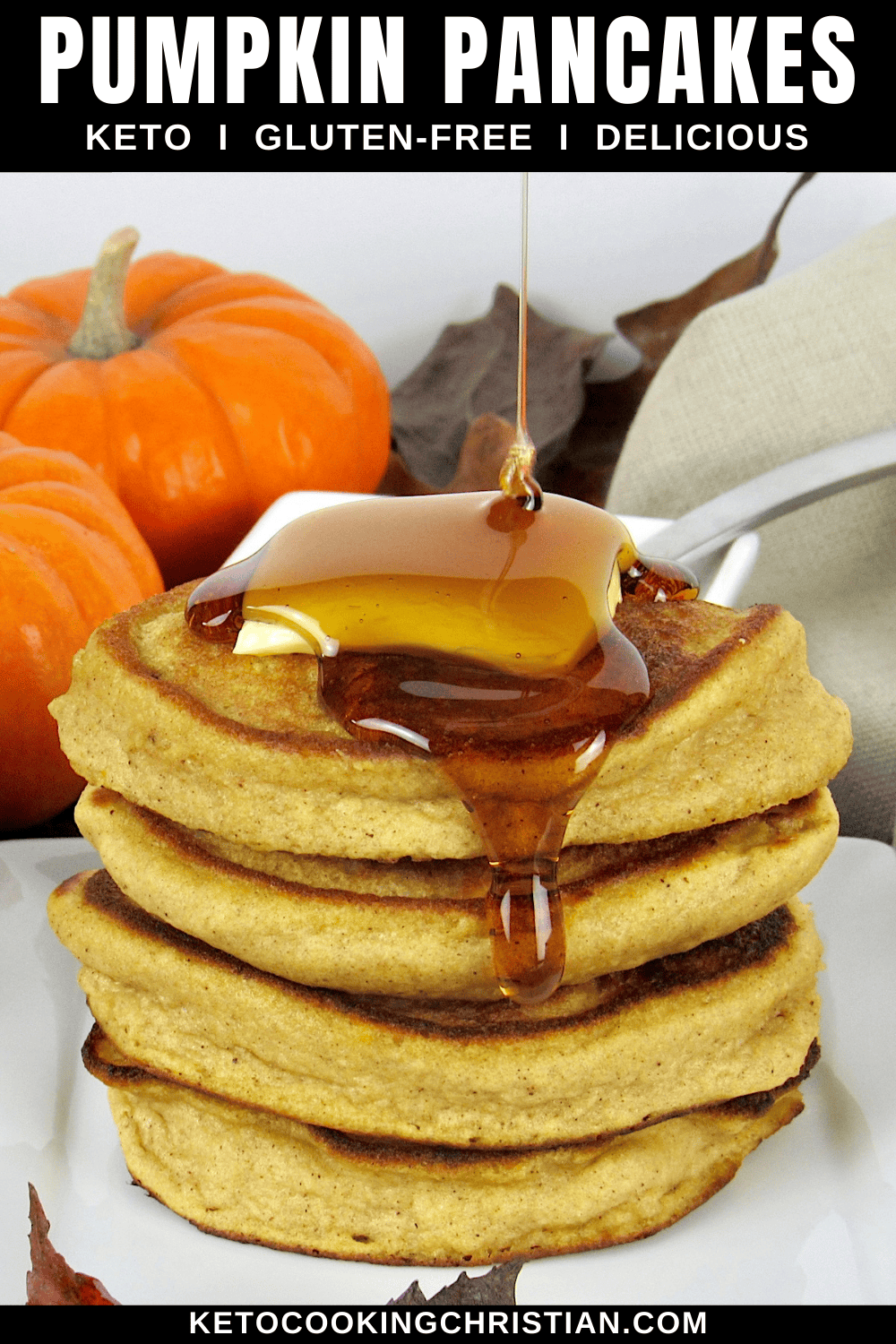 Keto Pumpkin Pancakes pin