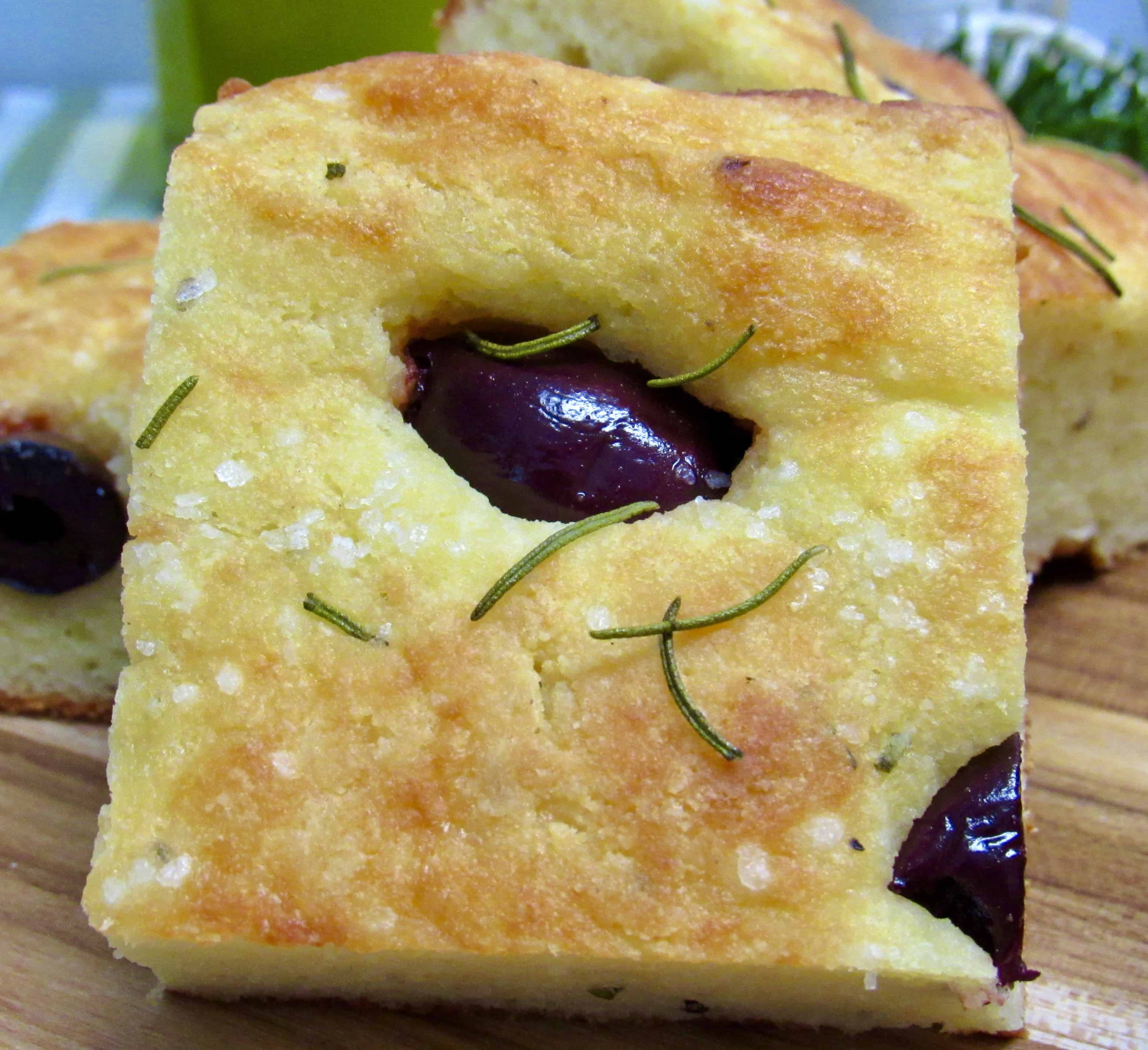 Keto Focaccia With Rosemary And Kalamata Olives - Keto Cooking Christian