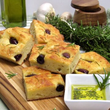 Keto Focaccia With Rosemary And Kalamata Olives - Keto Cooking Christian