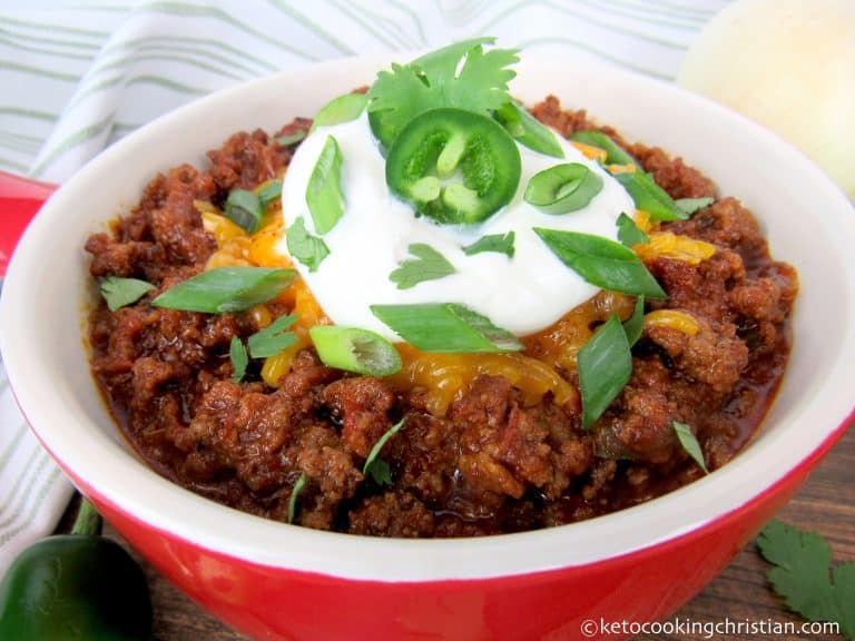 Instant Pot No-Bean Chili - Keto and Low Carb