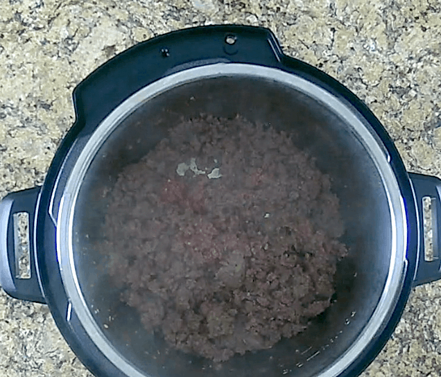 browned meat in instant pot