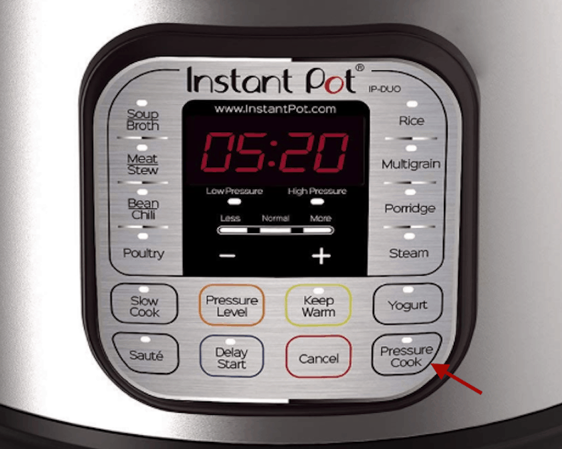 front of an instant pot