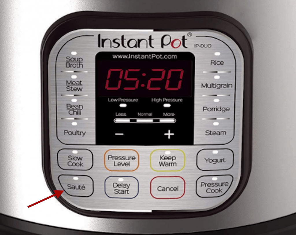 front of an instant pot